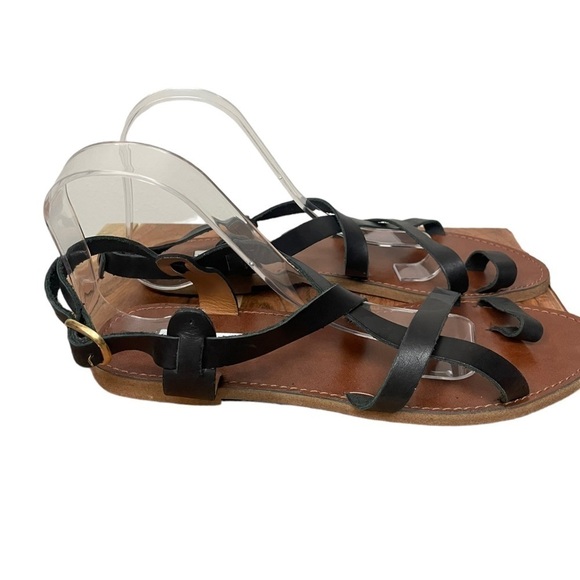 Steve Madden Agathist Black Leather Strappy Sandal, NWOT, 10M - Picture 3 of 9